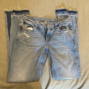 American Eagle 90s low rise skinny kick jeans